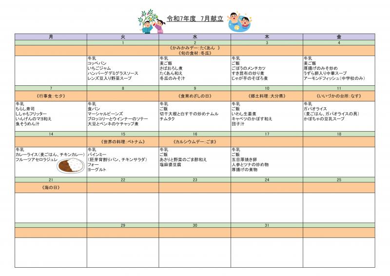 献立表R7-7